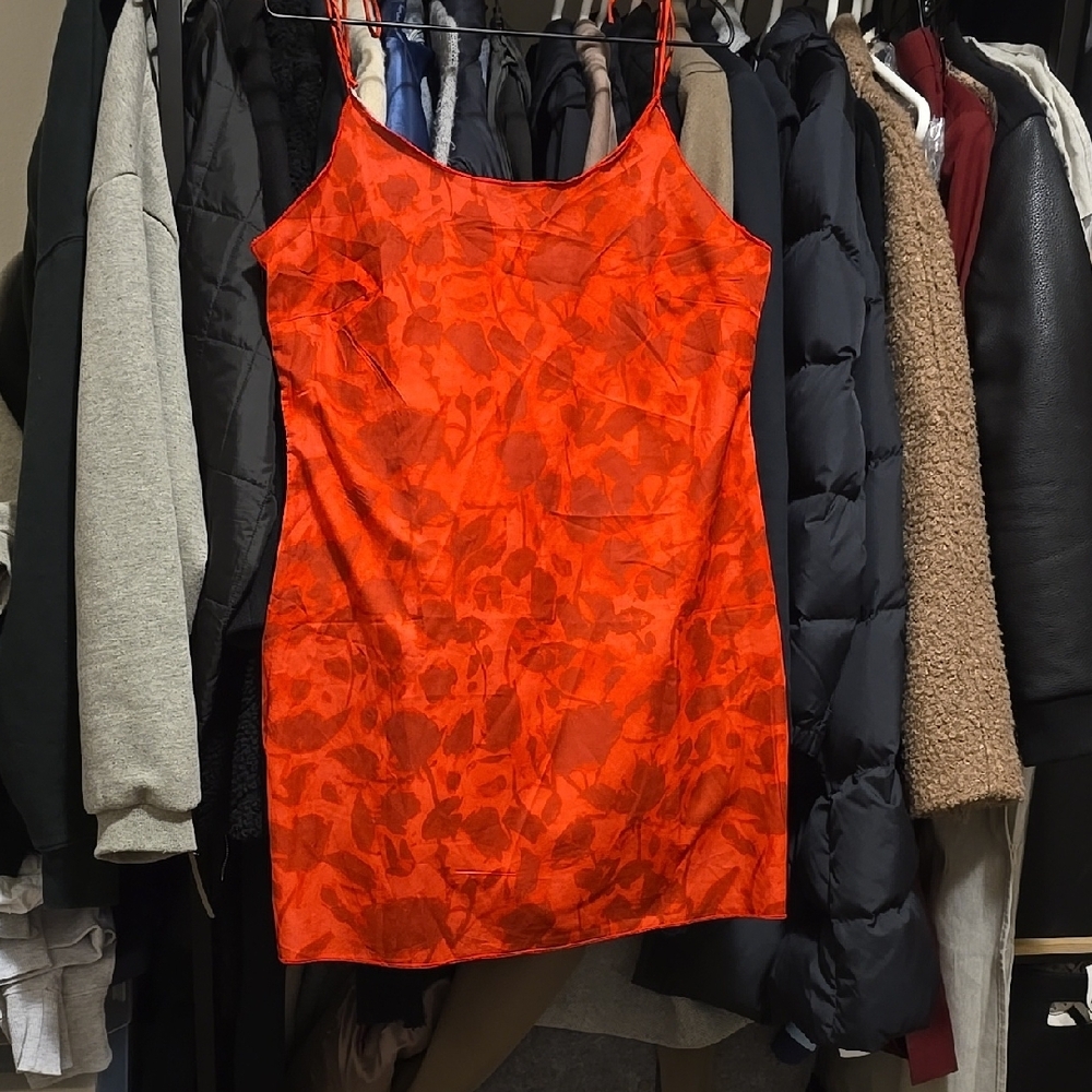 Shein Floral Red Mini Dress